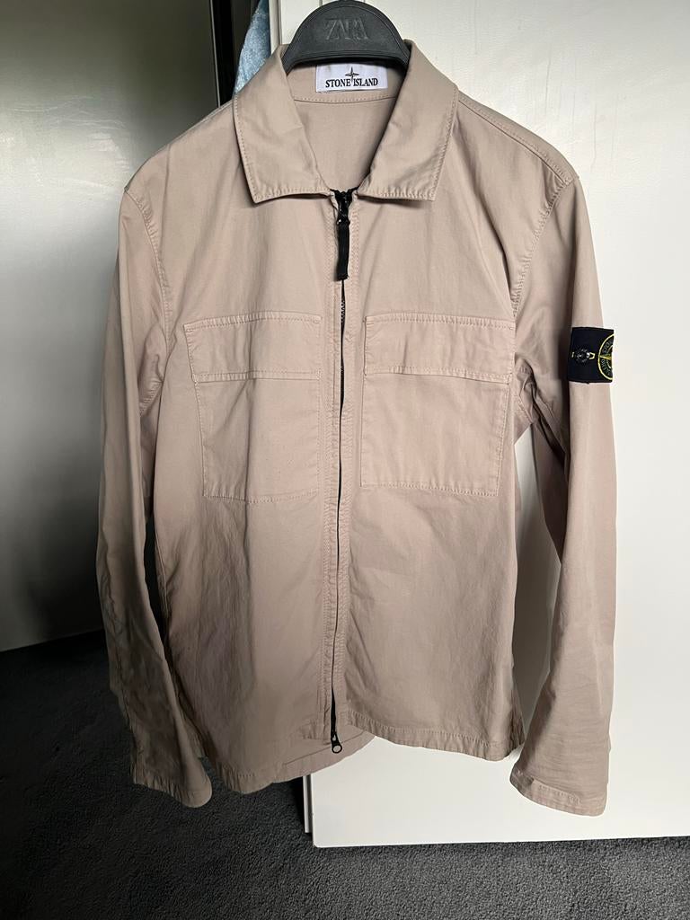 Stone Island Zomer Jas Maat S Beige, Ophalen of Verzenden, Zo goed als nieuw, Maat 46 (S) of kleiner, Beige