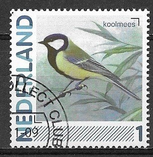 PERSOONLIJKE ZEGEL VOGEL KOOLMEES GESTEMPELD, Ophalen of Verzenden, Na 1940, Gestempeld