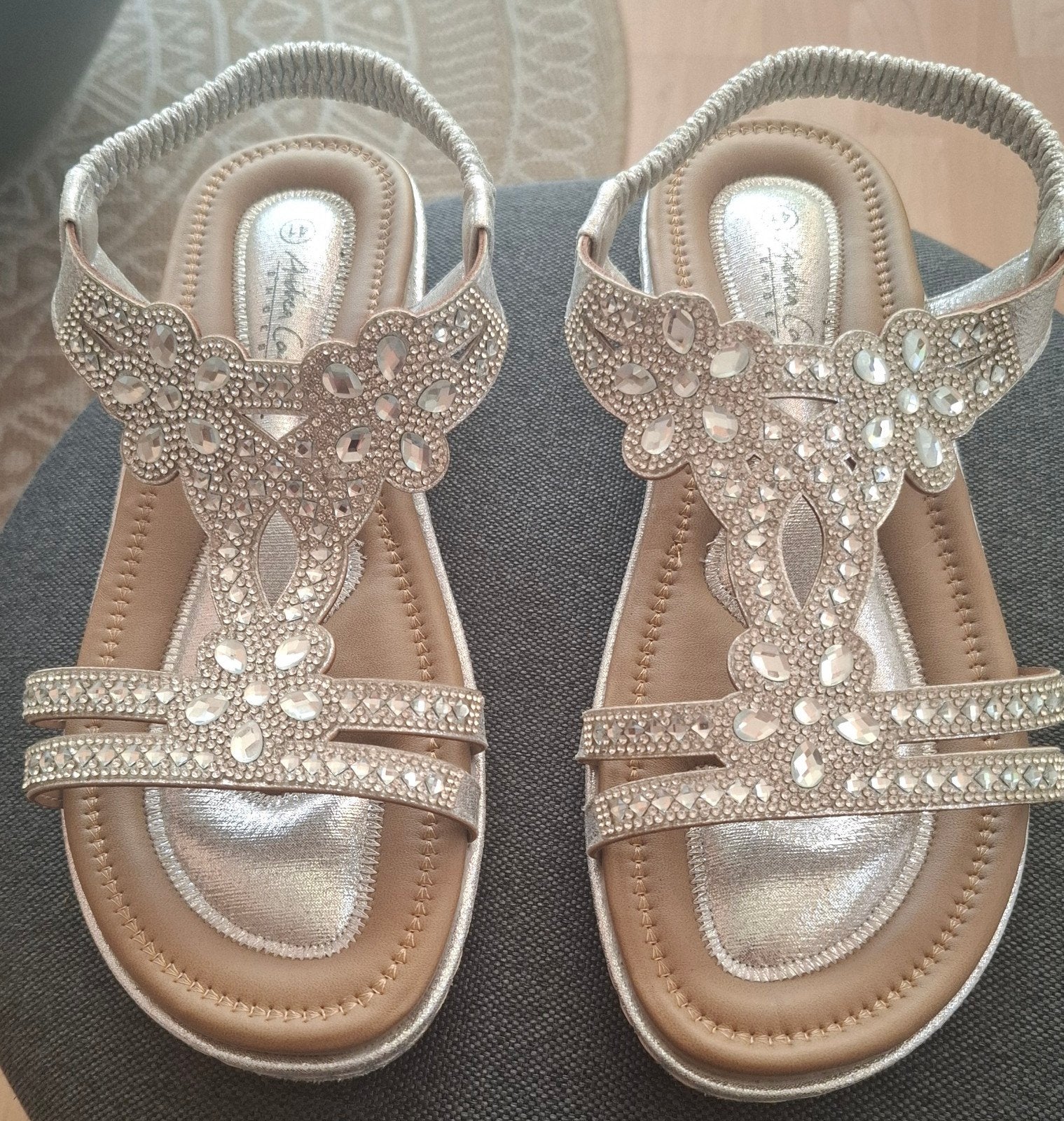 Nieuwe Andrea Conti open schoentjes maat 41, Nieuw, Andrea Conti, Sandalen of Muiltjes, Ophalen of Verzenden