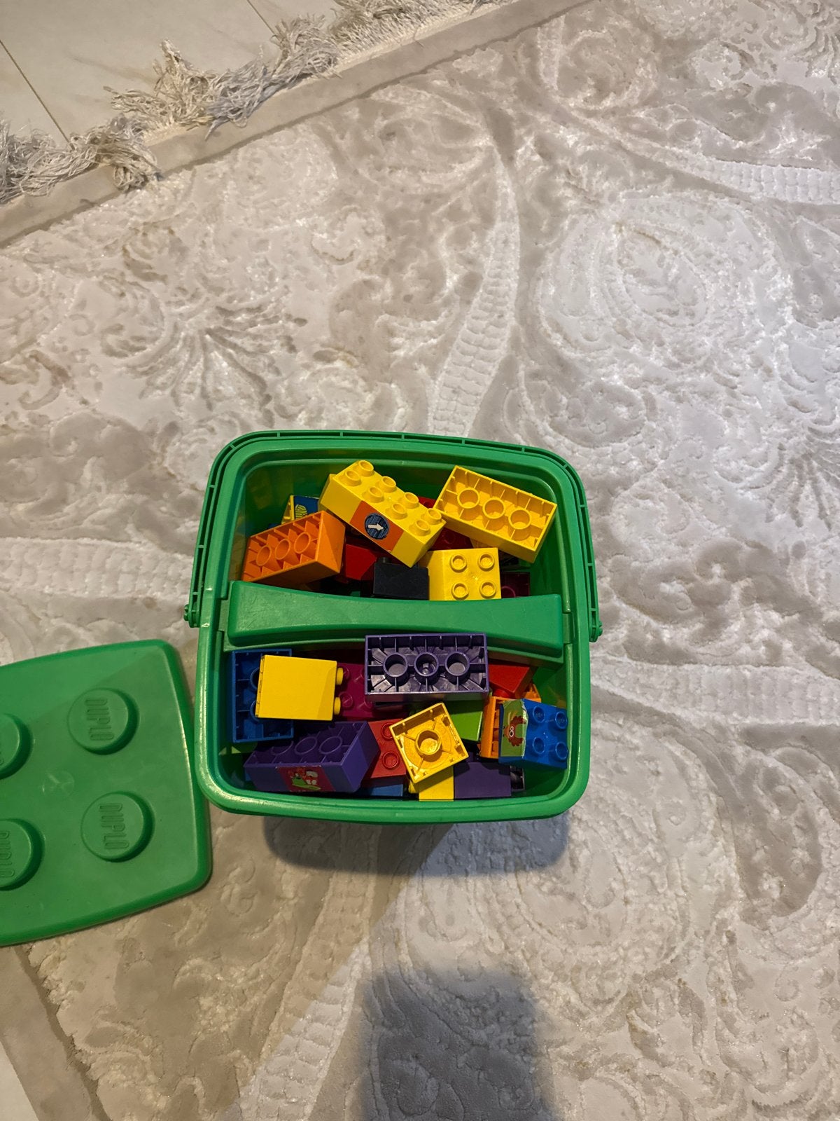 LEGO Duplo bouwblokken in handige opbergdoos, Ophalen of Verzenden, Gebruikt, Overige merken