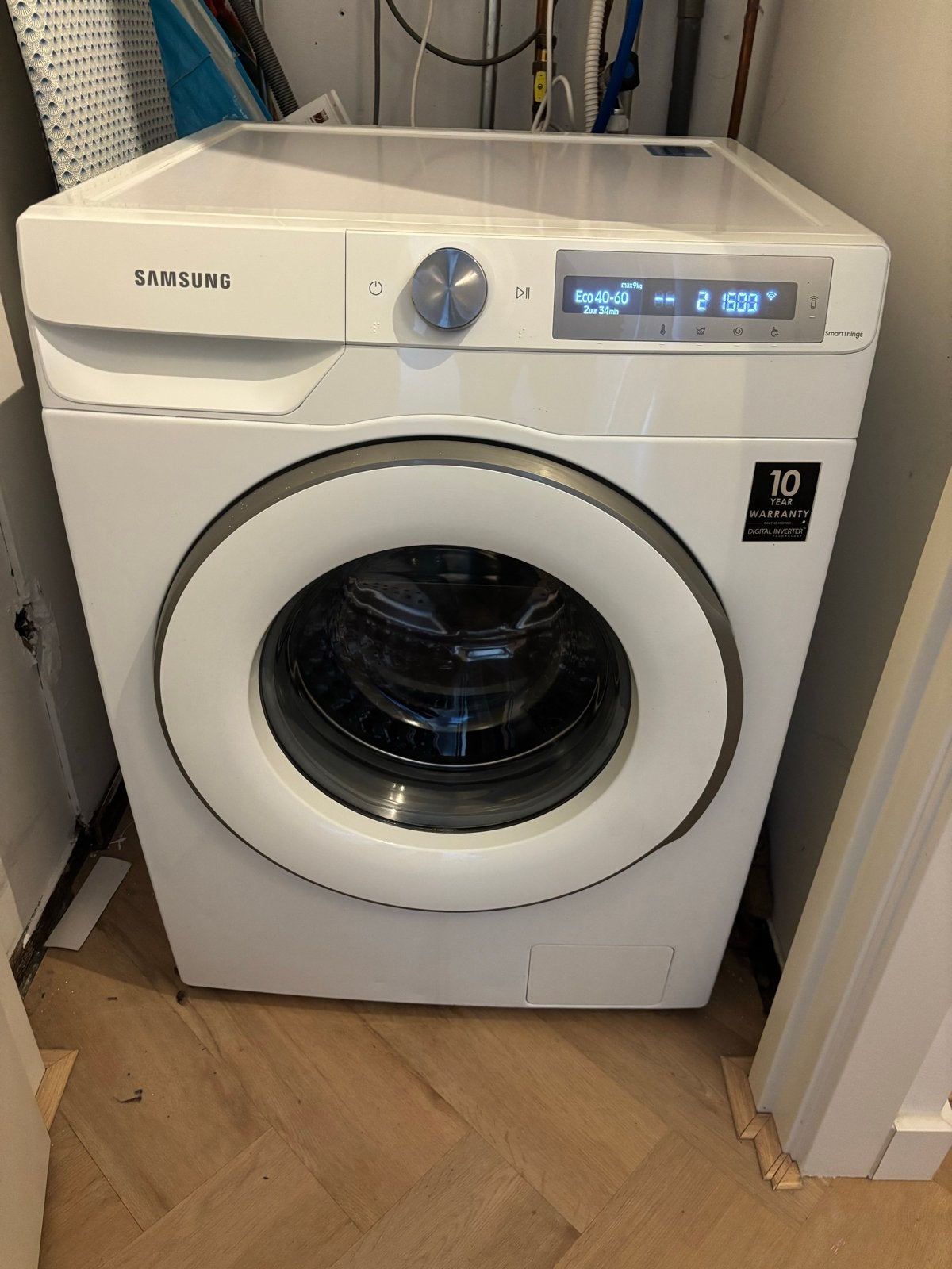 Samsung Wasmachine 1600 toeren, SmartThings, 5 jaar oud, Ophalen, Gebruikt, 8 tot 10 kg, Energieklasse A of zuiniger