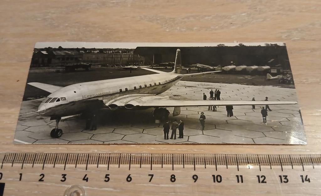 Persfoto De Havilland Comet UK Vliegtuig Foto Luchtvaart, Ophalen of Verzenden, Zo goed als nieuw, Kaart, Foto of Prent