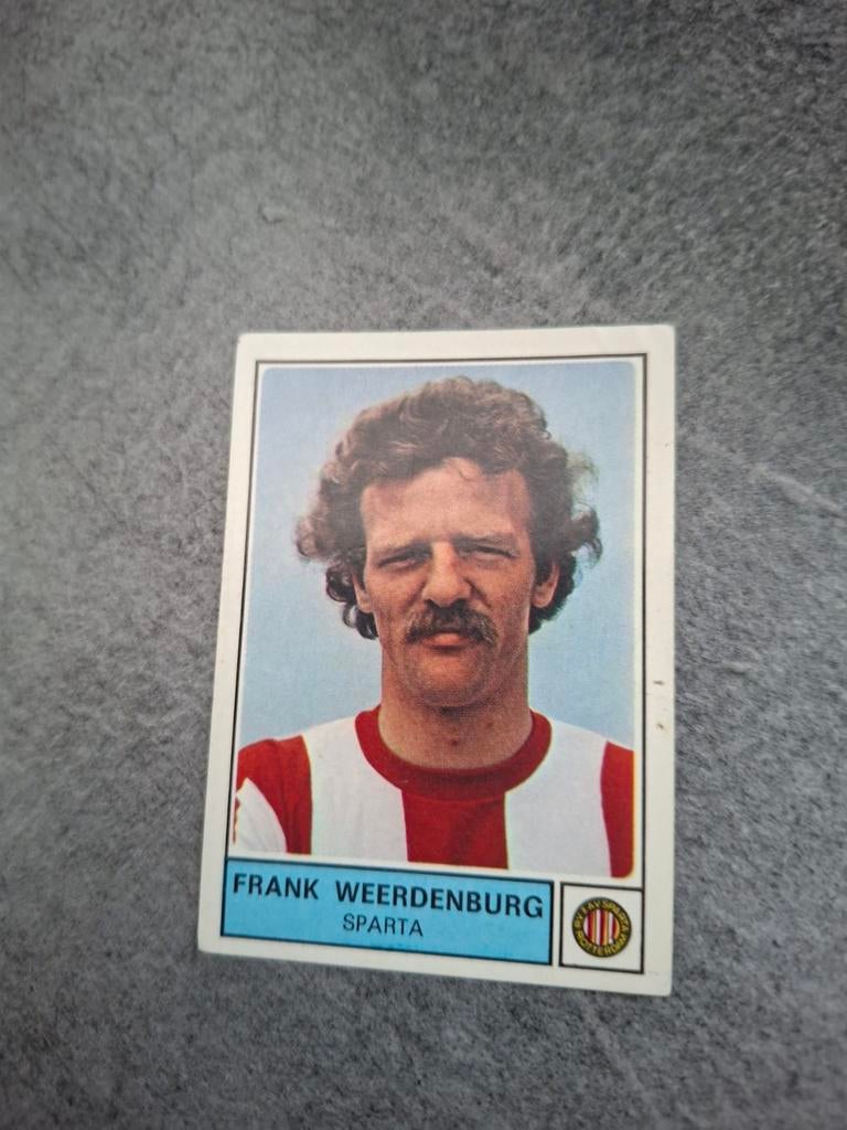 Panini sticker Voetbal 78. Frank Weerdenburg Sparta., Verzenden, Zo goed als nieuw, Sticker