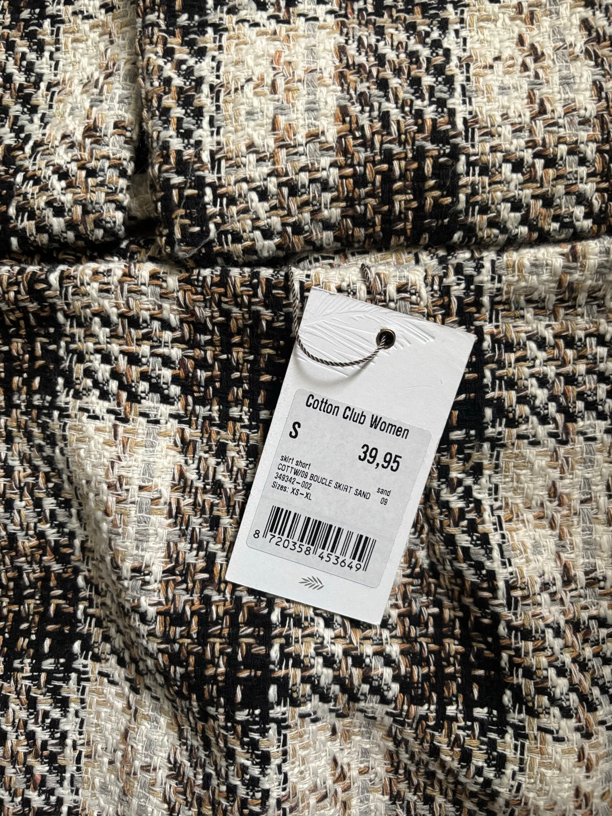 Cotton Club Women Bouclé Blazer & Rok Set - Nieuw, Beige, Nieuw, Ophalen of Verzenden, Maat 36 (S)