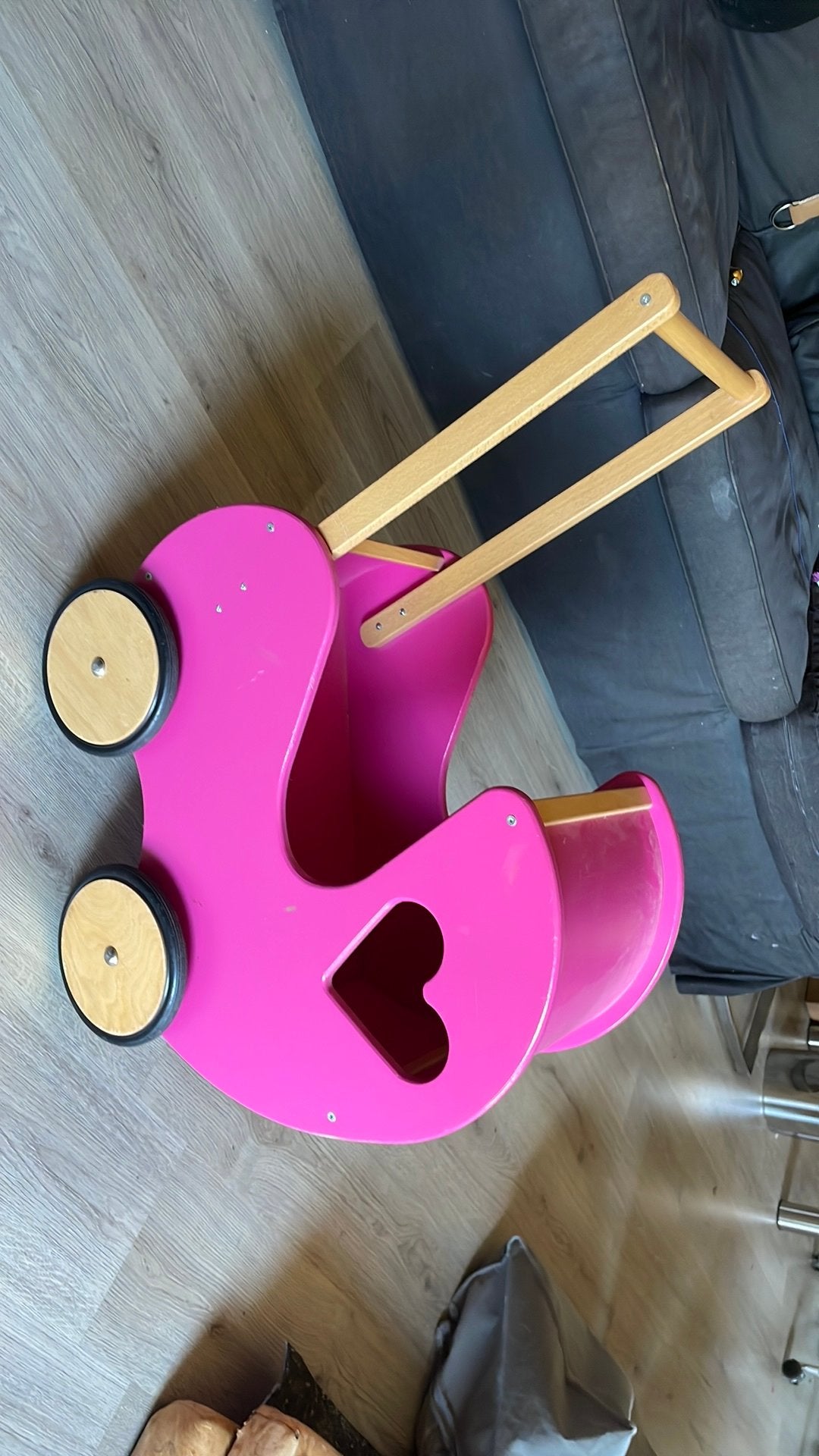 Poppenwagen, Kinderen en Baby's, Speelgoed | Buiten | Voertuigen en Loopfietsen, Ophalen, Zo goed als nieuw