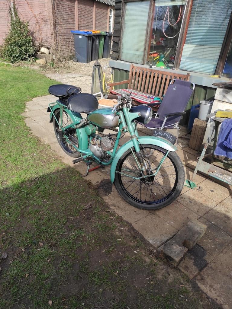 Anker 98cc motor - Volledig gereviseerd - Bouwjaar 1952, Fietsen en Brommers, Brommers | Overige merken, Zo goed als nieuw, Ophalen of Verzenden