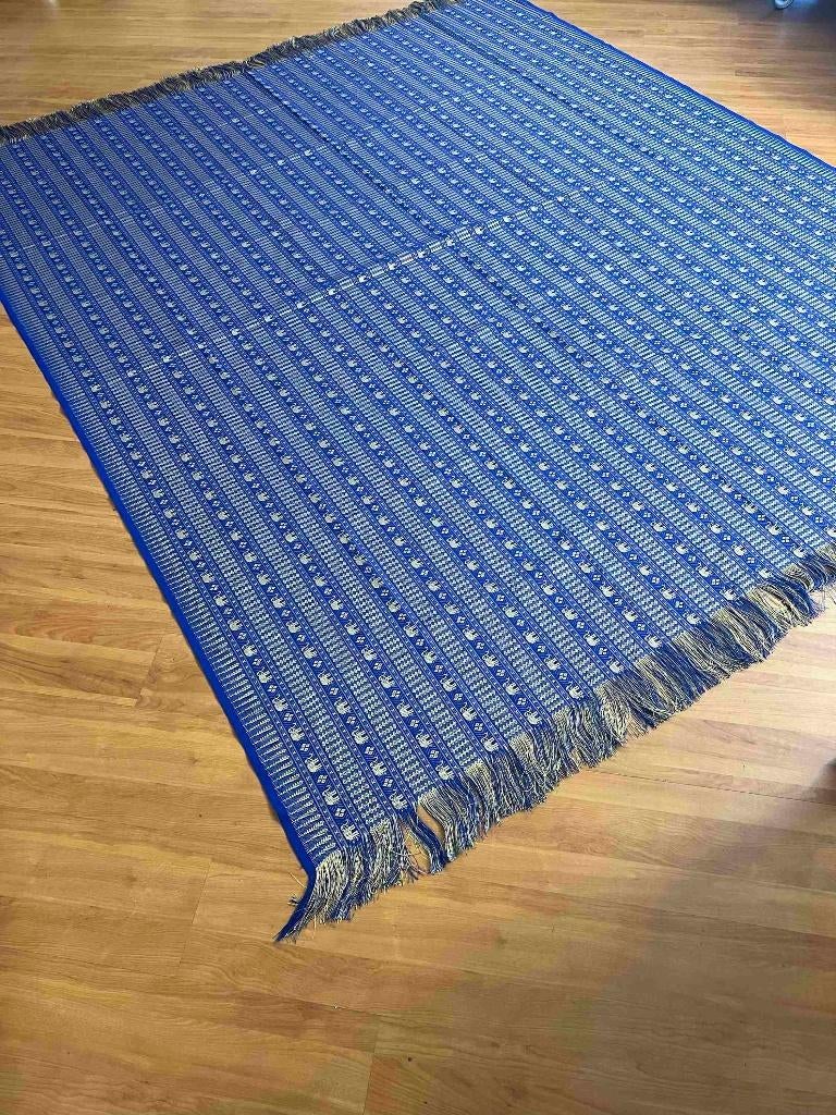 Soepele grand foulard kleed uit Thailand 240/203 cm, Huis en Inrichting, Woonaccessoires | Plaids en Woondekens, Gebruikt, Etten-Leur