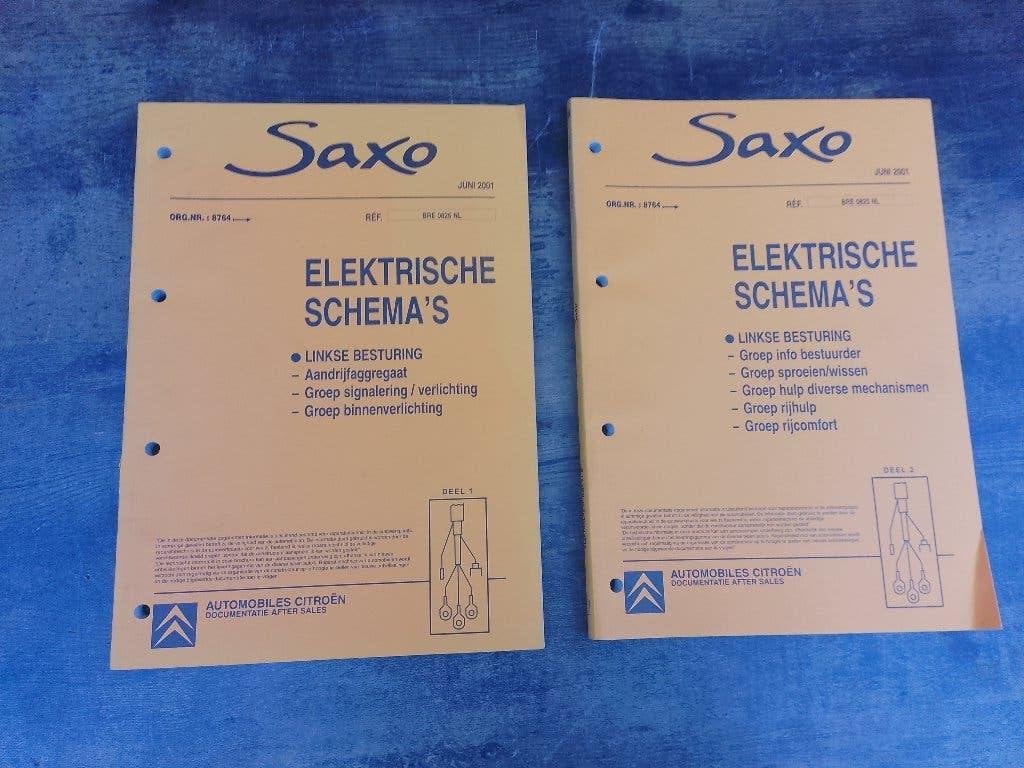 Citroen Saxo dealer werkplaatsboeken Elektrische schema's, Boeken, Verzenden, Gelezen, Citroën