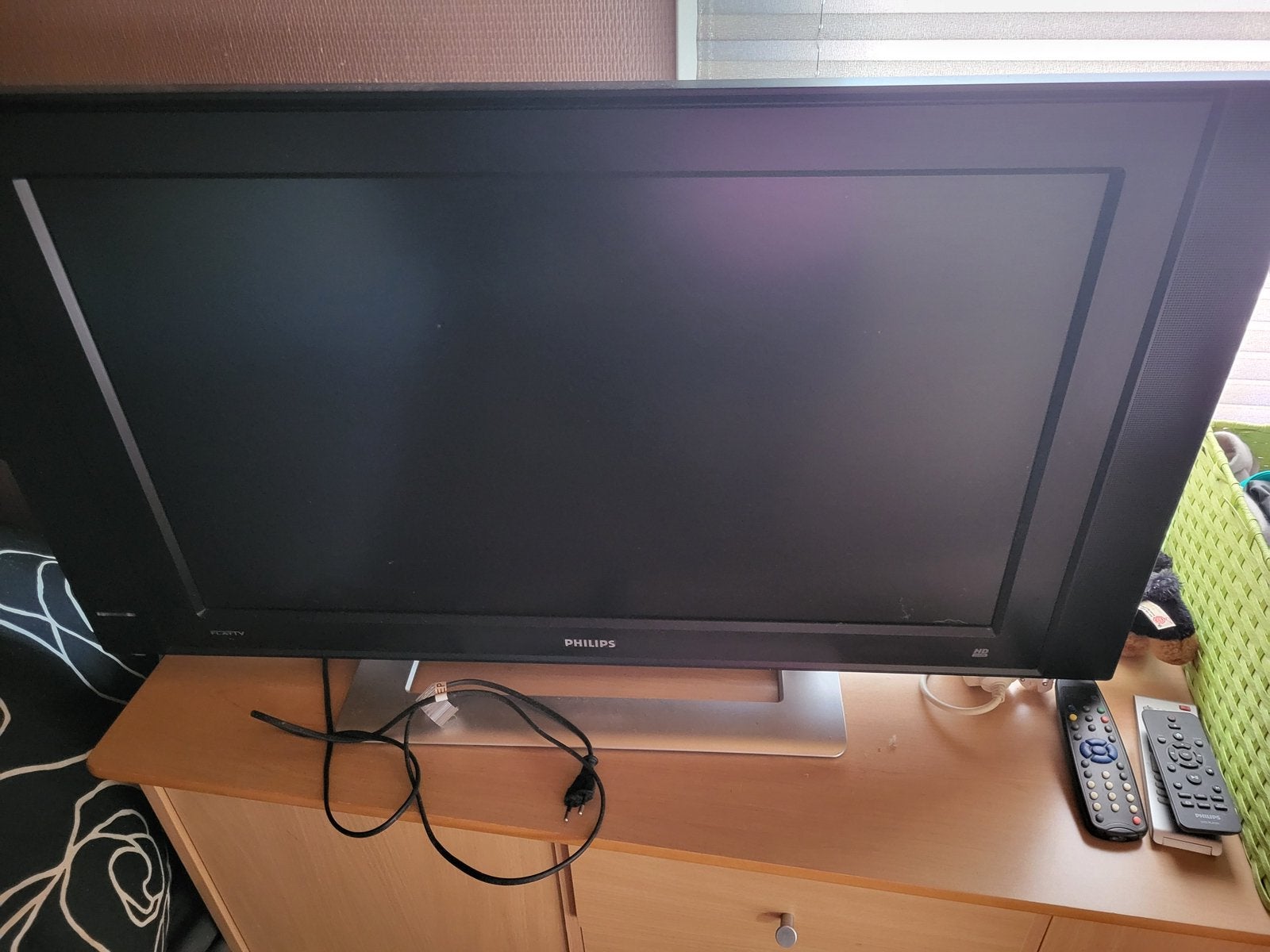 Philips flat breedbeeld tv weinig gebruikt, Ophalen, Philips, 50 Hz, Zo goed als nieuw