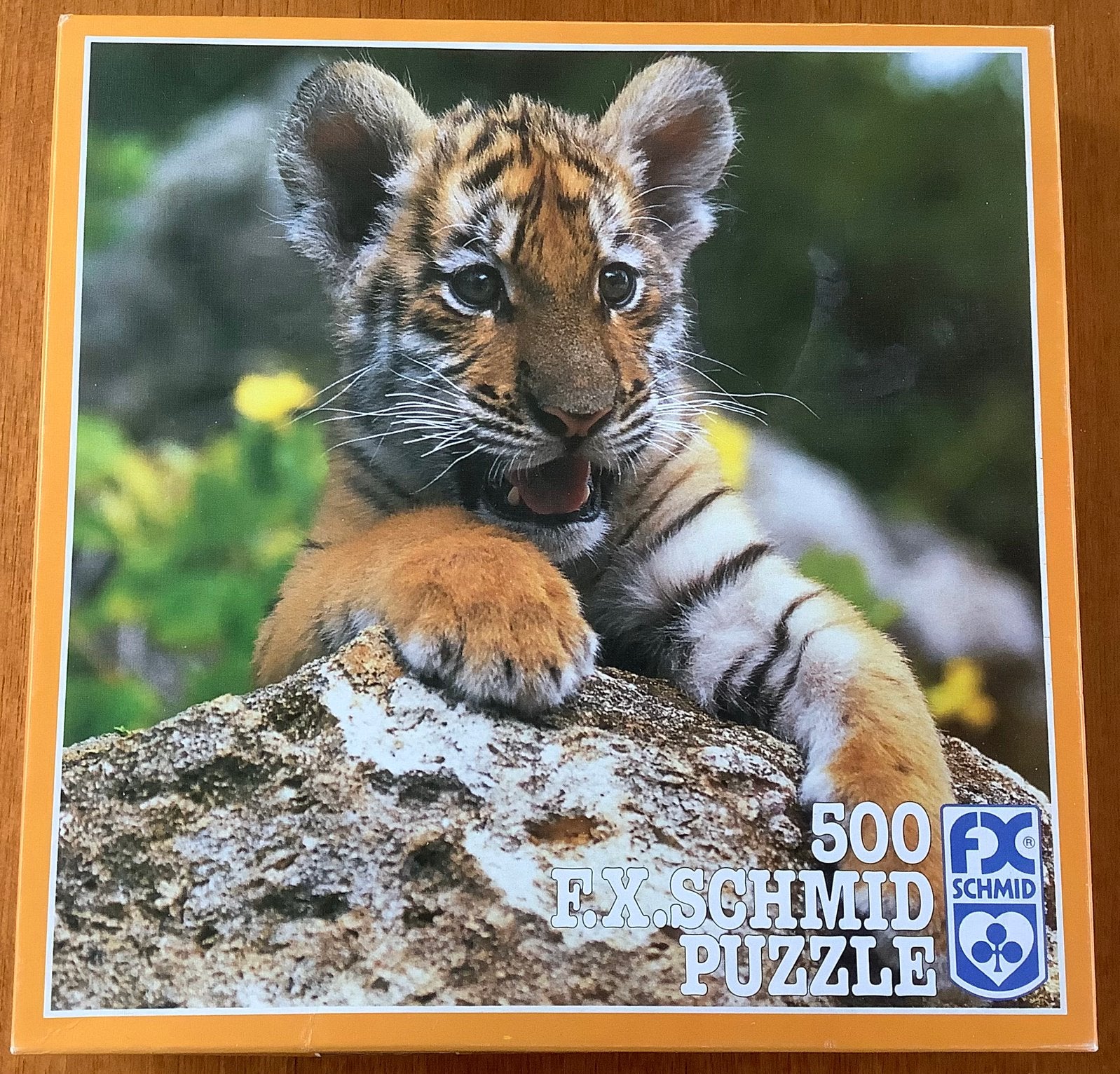 Tijgerbaby puzzel, Schmidt, 500 stukjes, Ophalen of Verzenden, 500 t/m 1500 stukjes, Zo goed als nieuw