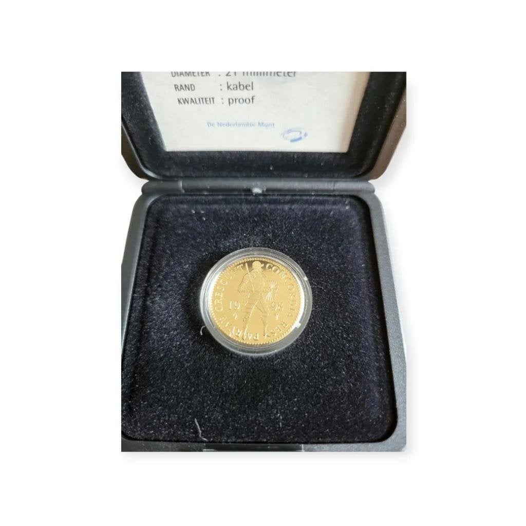 Nederland Gouden Dukaat 1998 in cassette, Ophalen of Verzenden, Goud