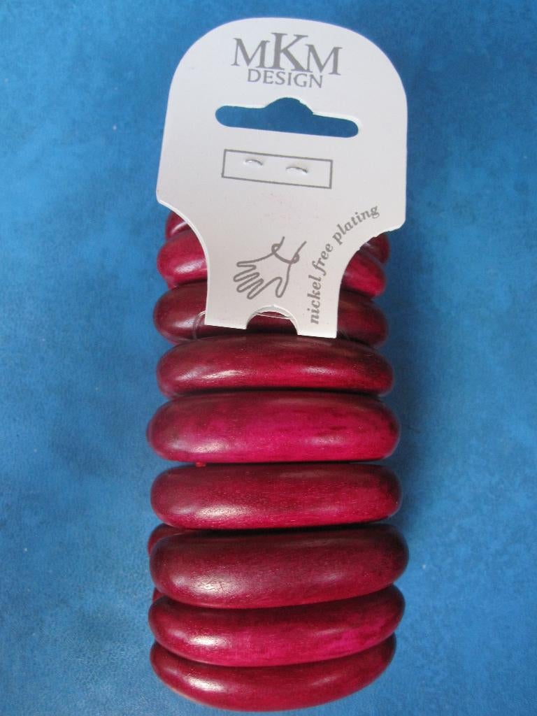 paarse groffe armband (nieuw), Sieraden, Tassen en Uiterlijk, Armbanden, Ophalen of Verzenden, Nieuw, Paars, Overige materialen