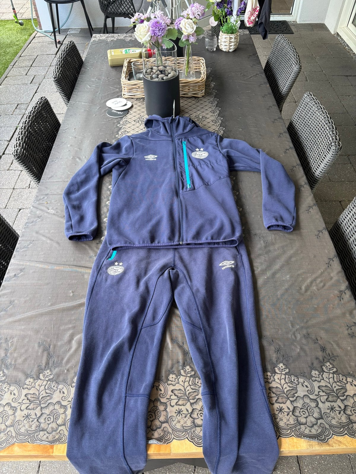 PSV Umbro trainingspak - Maat S, Blauw, Ophalen of Verzenden, Voetbal, Gedragen