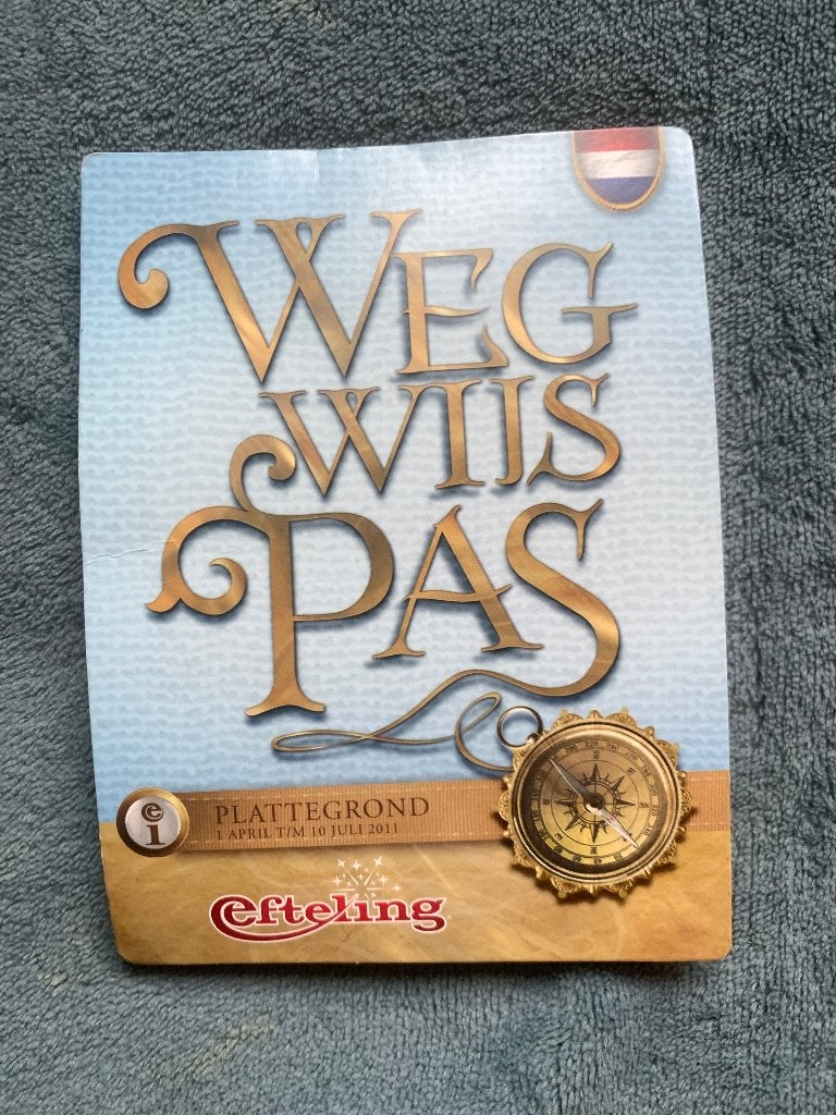 Efteling Wegwijs Pas 2011 plattegrond Wegwijspas, Ophalen of Verzenden, Gebruikt, Overige typen