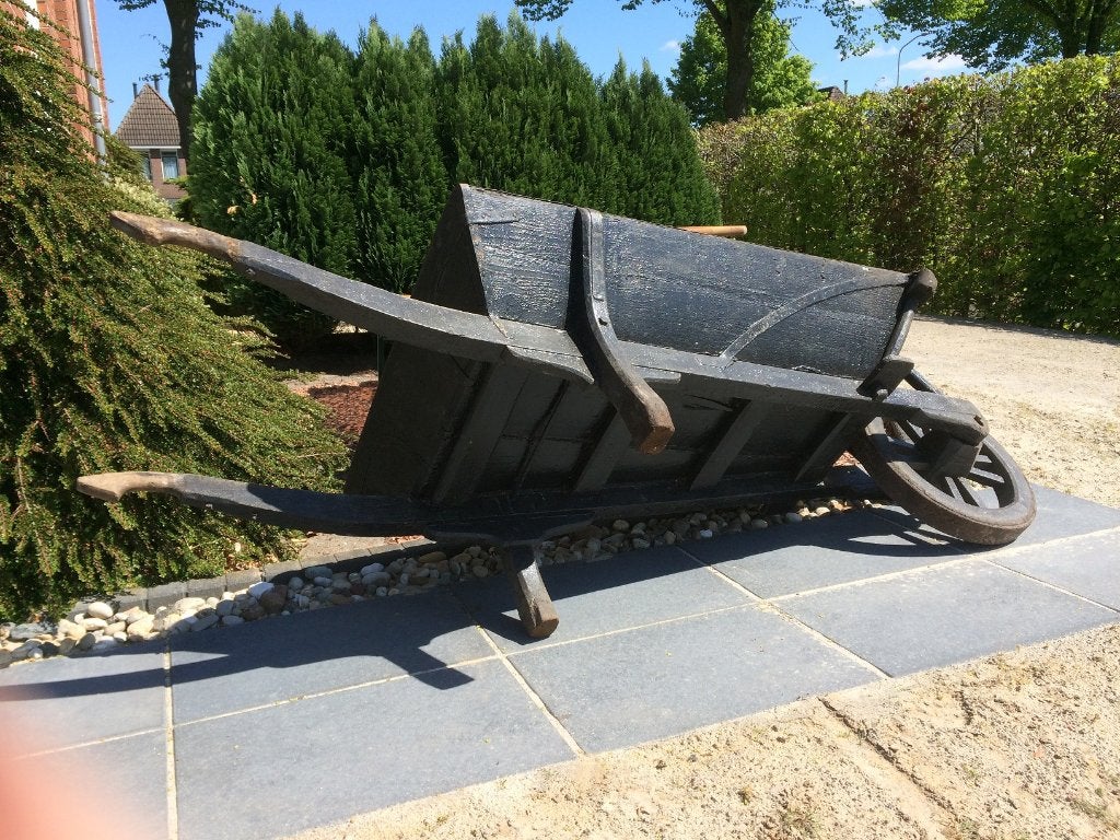ouderwetse kruiwagen, Antiek en Kunst, Ophalen