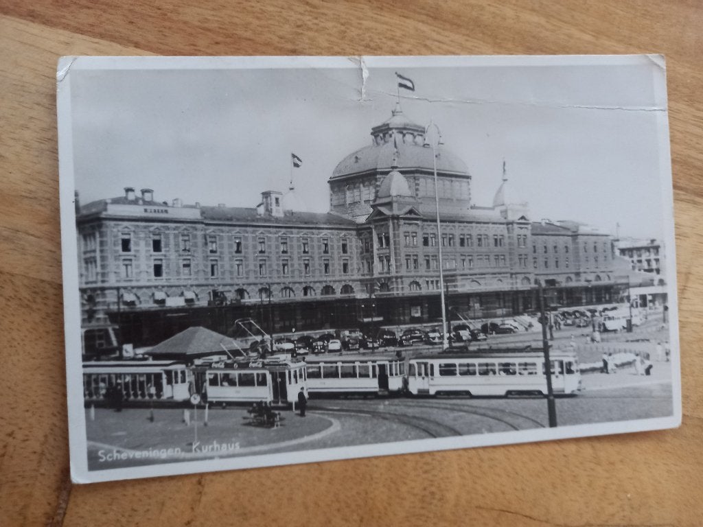 Scheveningen, Kurhaus, Ophalen of Verzenden, 1940 tot 1960, Gelopen, Zuid-Holland