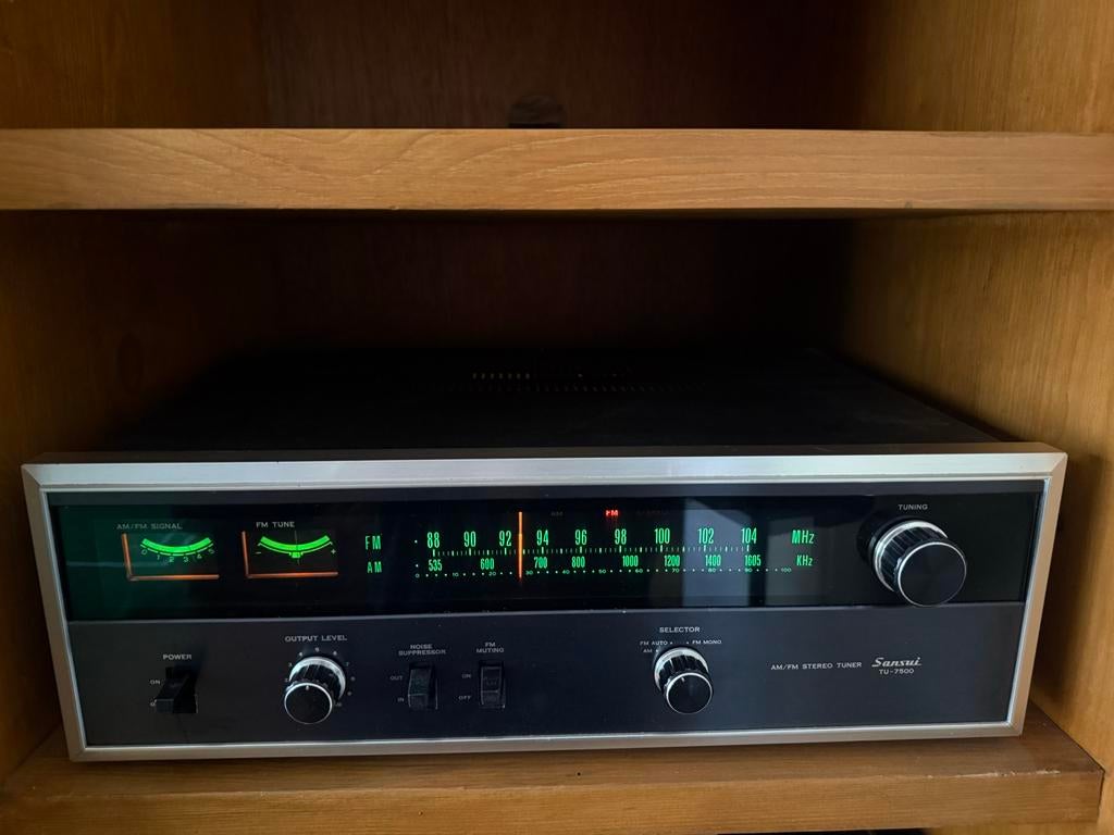 Sansui TU-7500 AM/FM Stereo Tuner, Audio, Tv en Foto, Ophalen of Verzenden, Zo goed als nieuw, Analoog