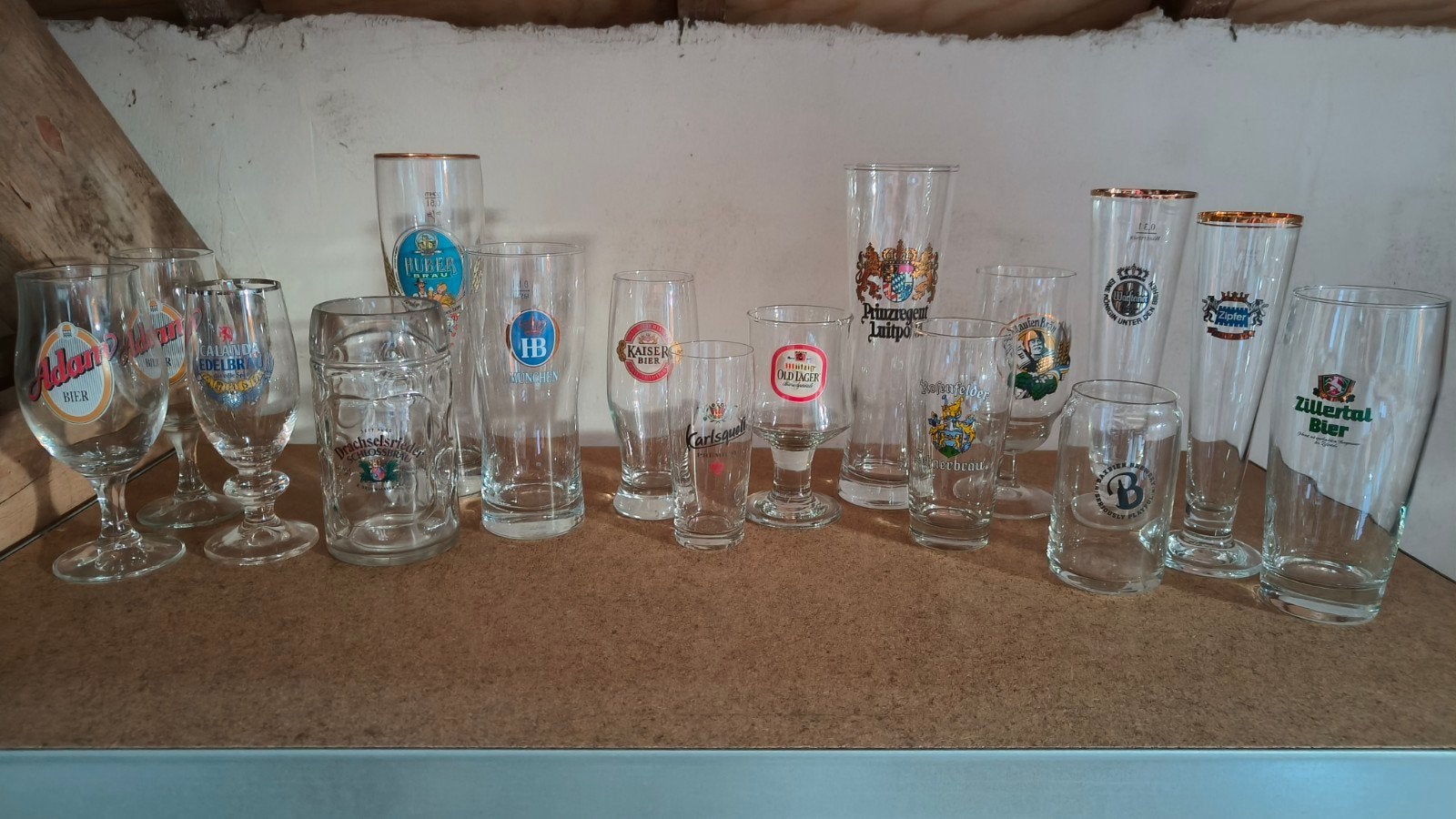 Duitse bierglazen collectie, Verzamelen, Ophalen, Gebruikt, Glas of Glazen