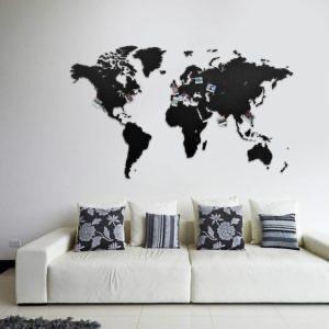 Wereldkaart van hout True Puzzel 150 X 90cm - Muurdecoratie, Nieuw, Ophalen of Verzenden, 150 cm, Overige typen