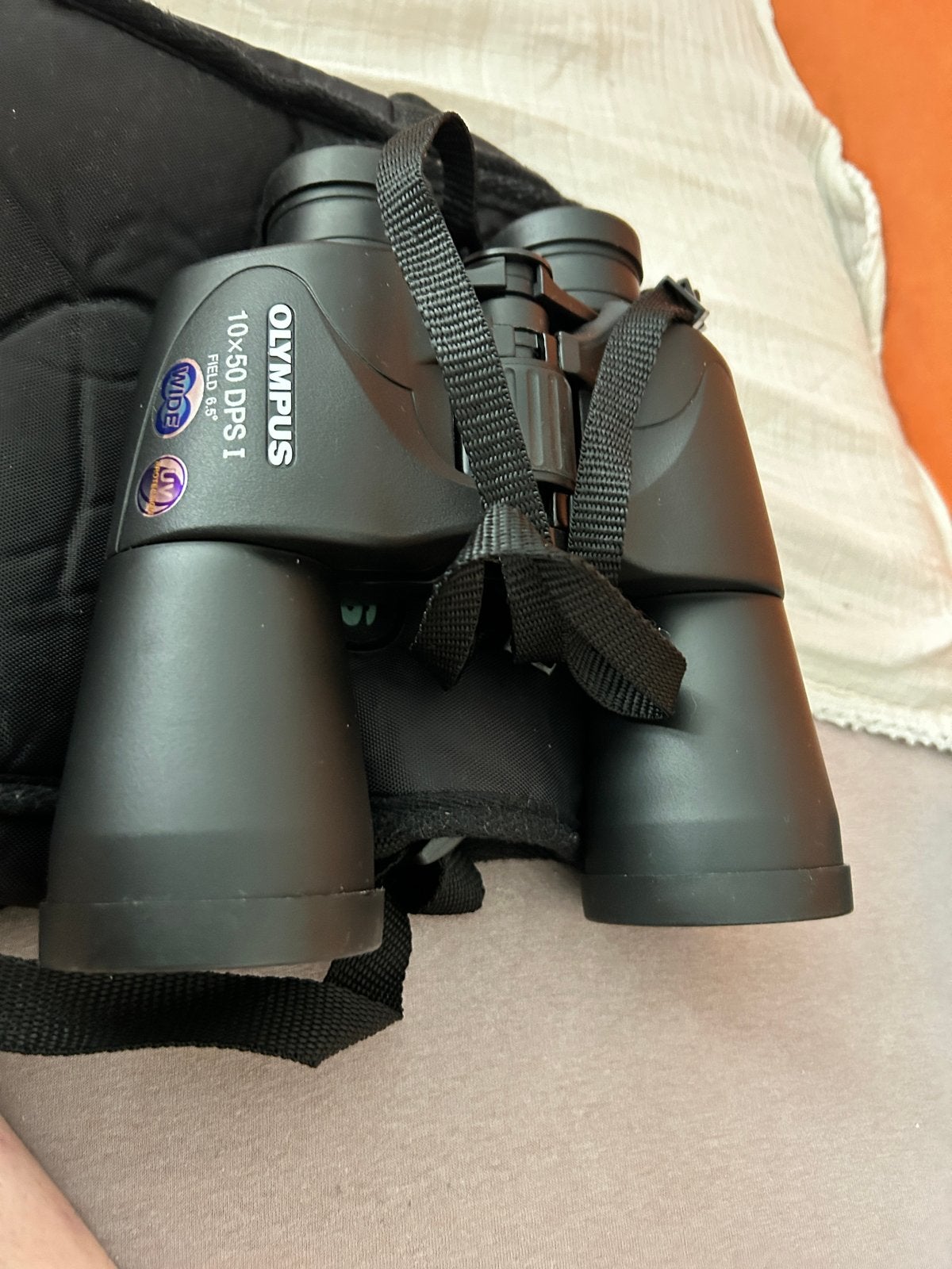 Olympus 10x50 DPS I verrekijker, zo goed als nieuw, Ophalen, Porro (met knik), Zo goed als nieuw, 8 tot 12x