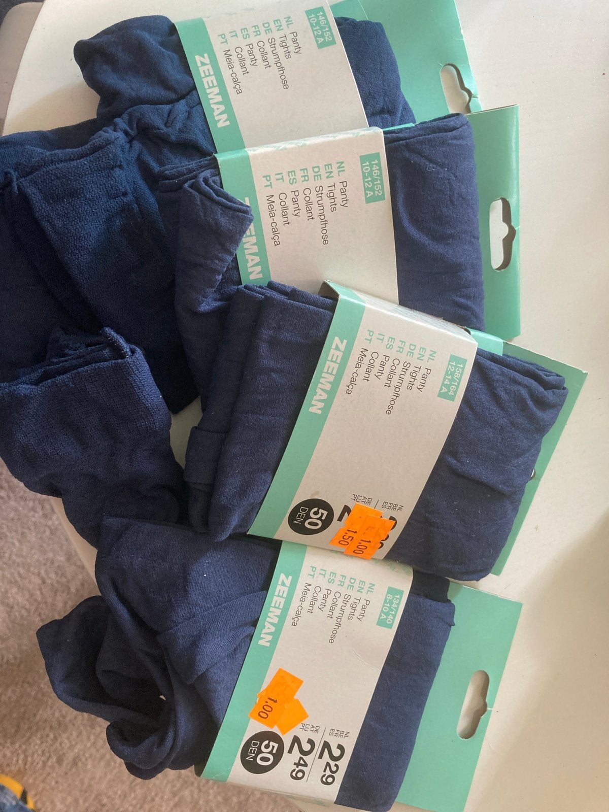 Nieuwe Zeeman panty's - diverse maten en kleuren, Kleding | Dames, Leggings, Maillots en Panty's, Blauw, Nieuw, Overige maten