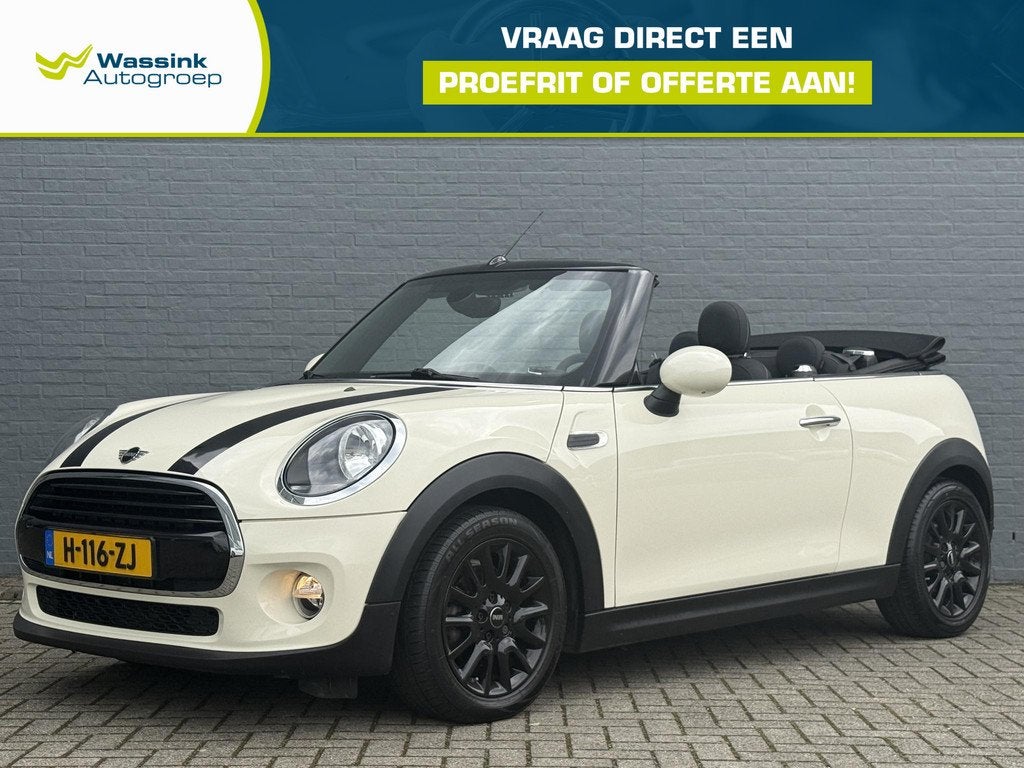 MINI Cabrio 1.5 Cooper Salt, Auto's, Mini, Gebruikt, Cabriolet, 4 stoelen, Wit
