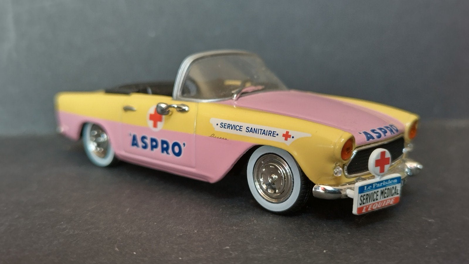 Simca Oceane Aspro Tour De France 1:43 Altaya pol, Overige merken, Auto, Verzenden, M