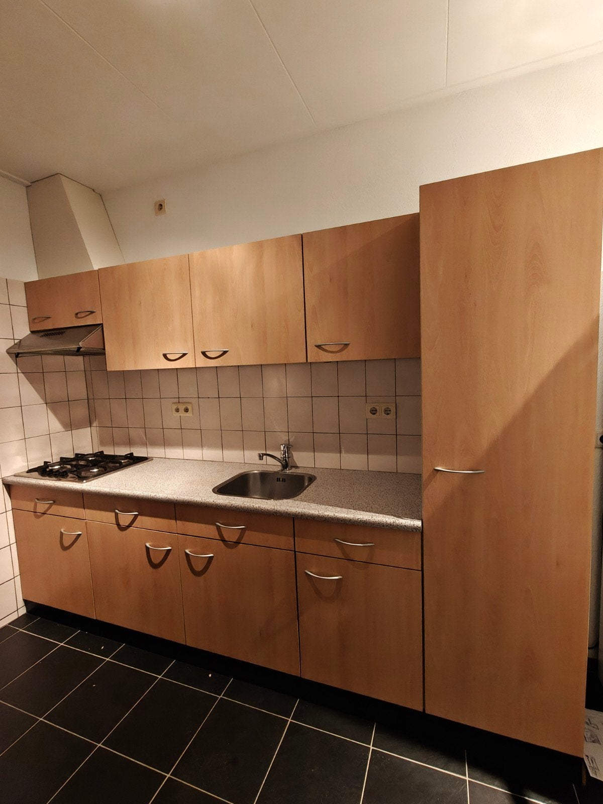 Complete Keuken met Gasfornuis en Afzuigkap, Ophalen, Gebruikt, Overige kleuren, Enkelwandige keuken