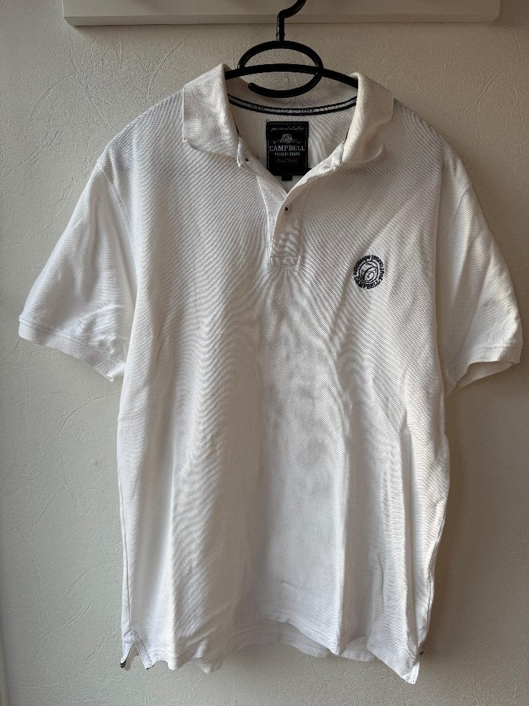 Nieuw wit polo t-shirt Campbell maat M, Kleding | Heren, Maat 48/50 (M), Wit, Nieuw, Ophalen of Verzenden
