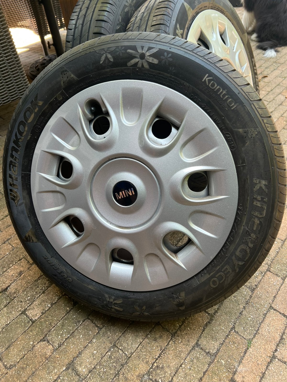 4 stalen velgen voor mini met zgan banden, Ophalen, Gebruikt, 15 inch, 175 mm