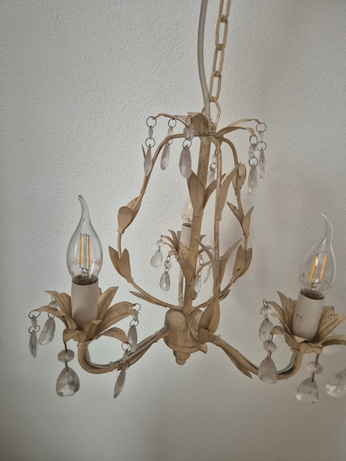 brocante kroonluchter, Huis en Inrichting, Lampen | Kroonluchters, Ophalen, Gebruikt