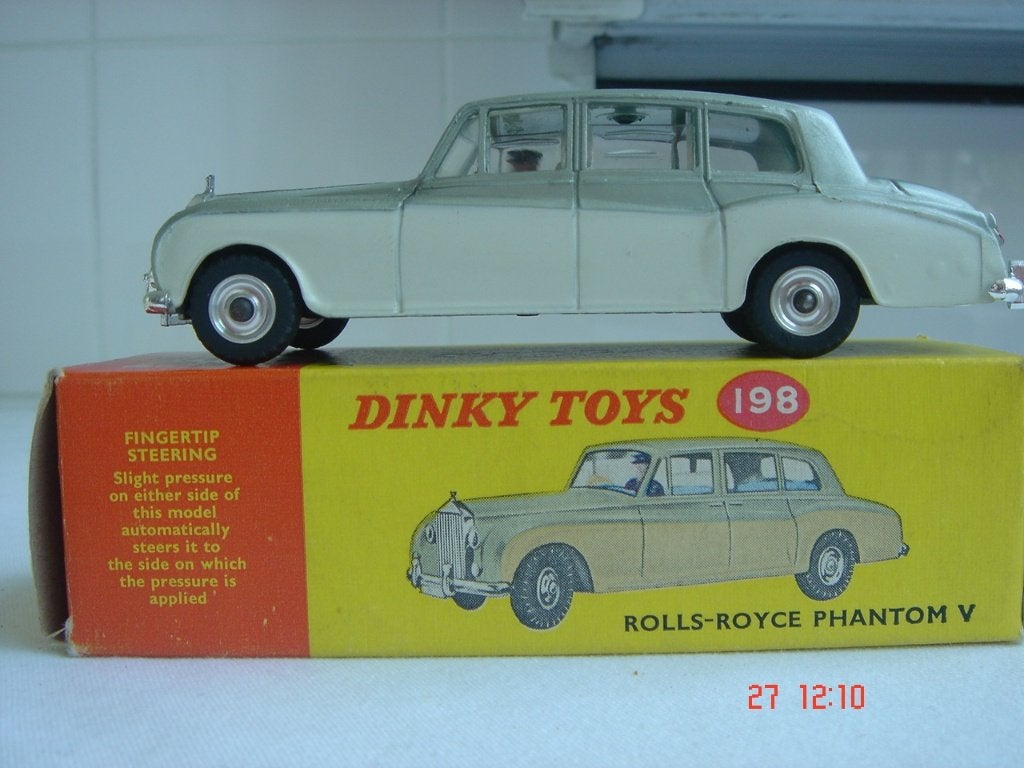 DINKY ROLLS ROYCE PHANTOM V NR 198 1962, Ophalen of Verzenden, Zo goed als nieuw, Auto, Dinky Toys