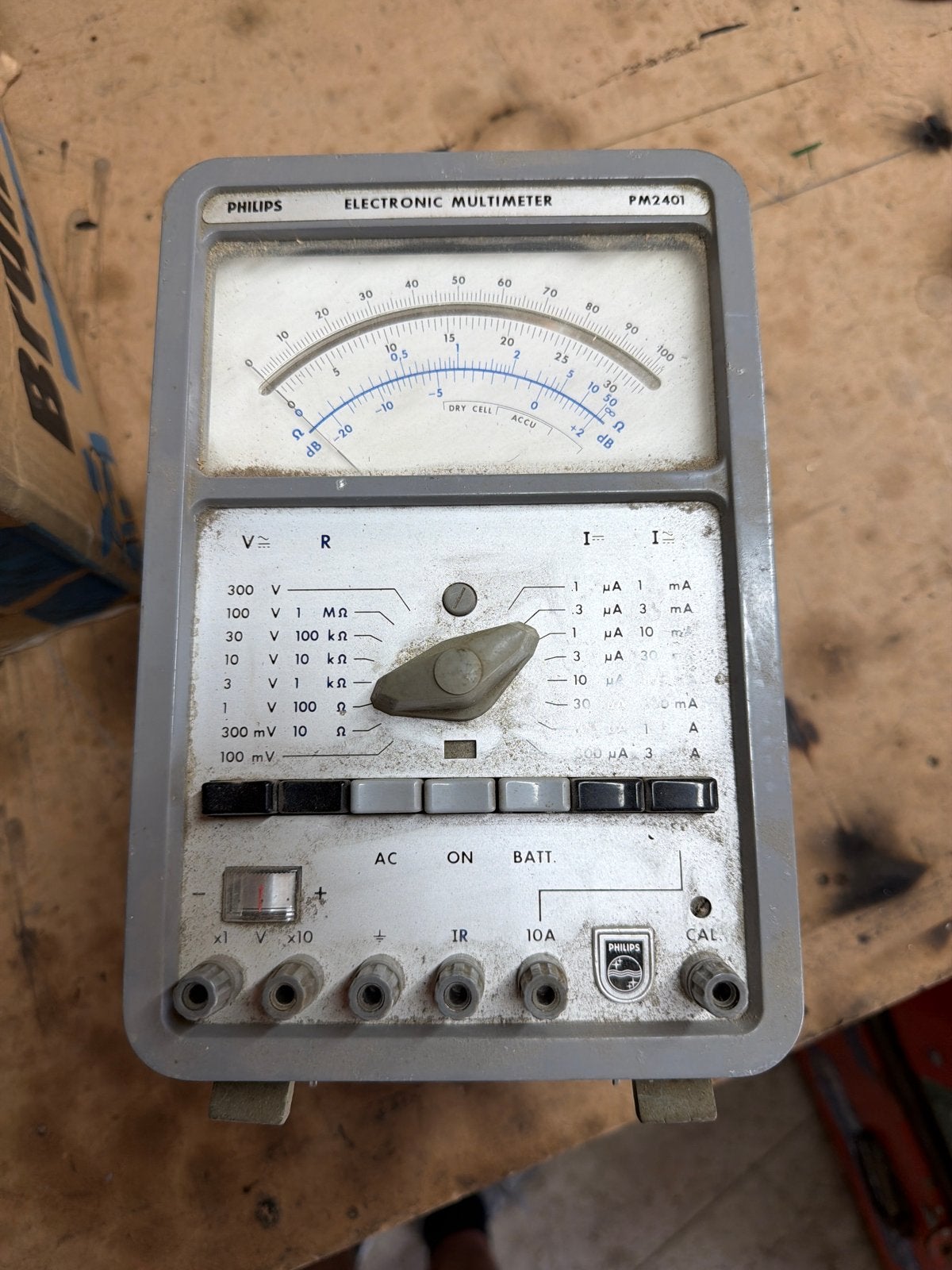 Philips PM2401 Elektronische Multimeter - Vintage, Ophalen, Gebruikt, Multimeter