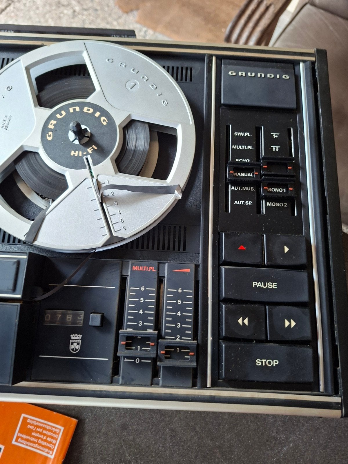 GRUNDIG TK 747 Bandrecorder Vintage HIFI Stereo, Ophalen of Verzenden, Bandrecorder, Met stofkap