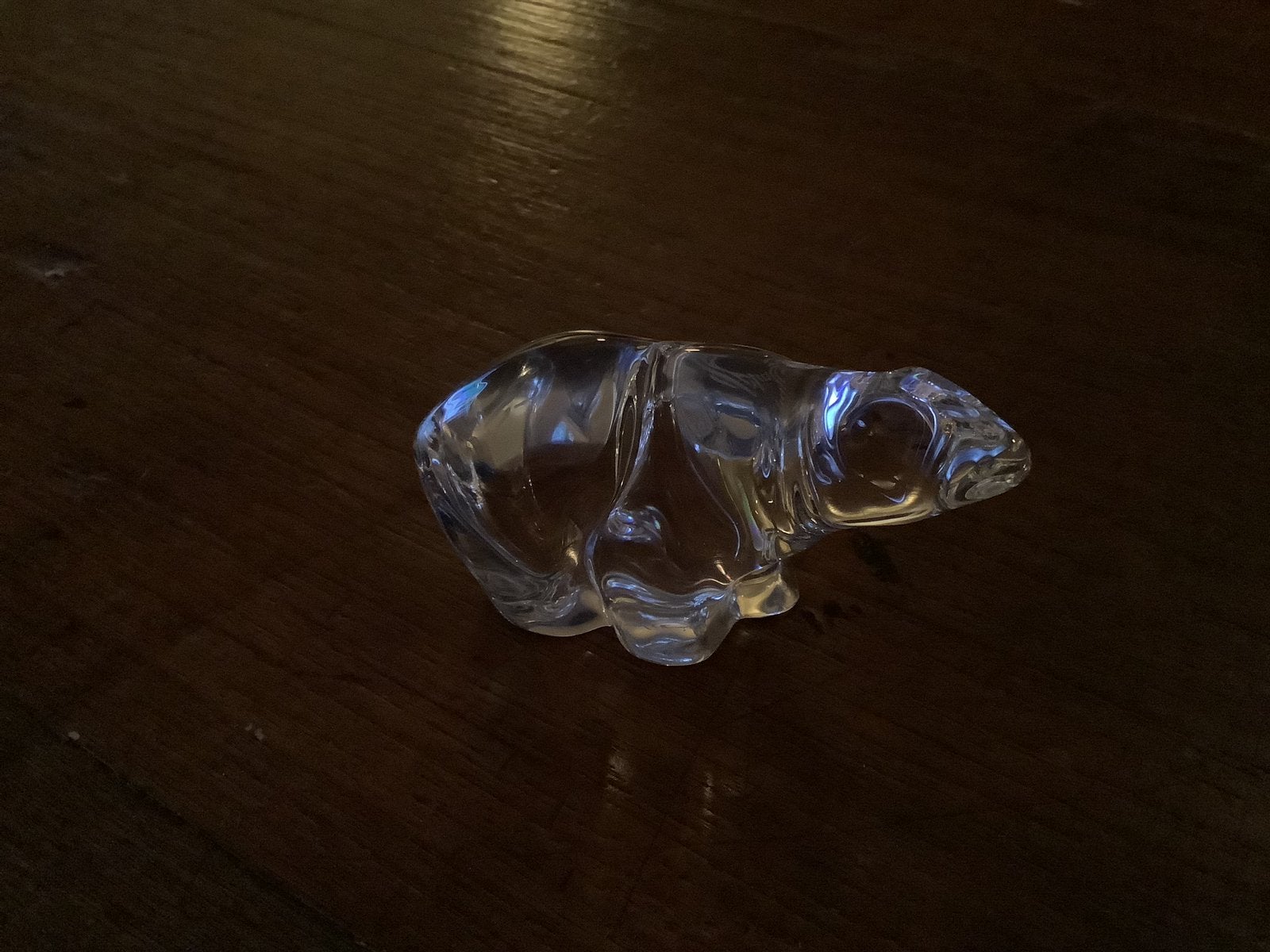 Mooi zware glazen beer ( geen echte Swarovski ), Ophalen, Zo goed als nieuw, Figuurtje