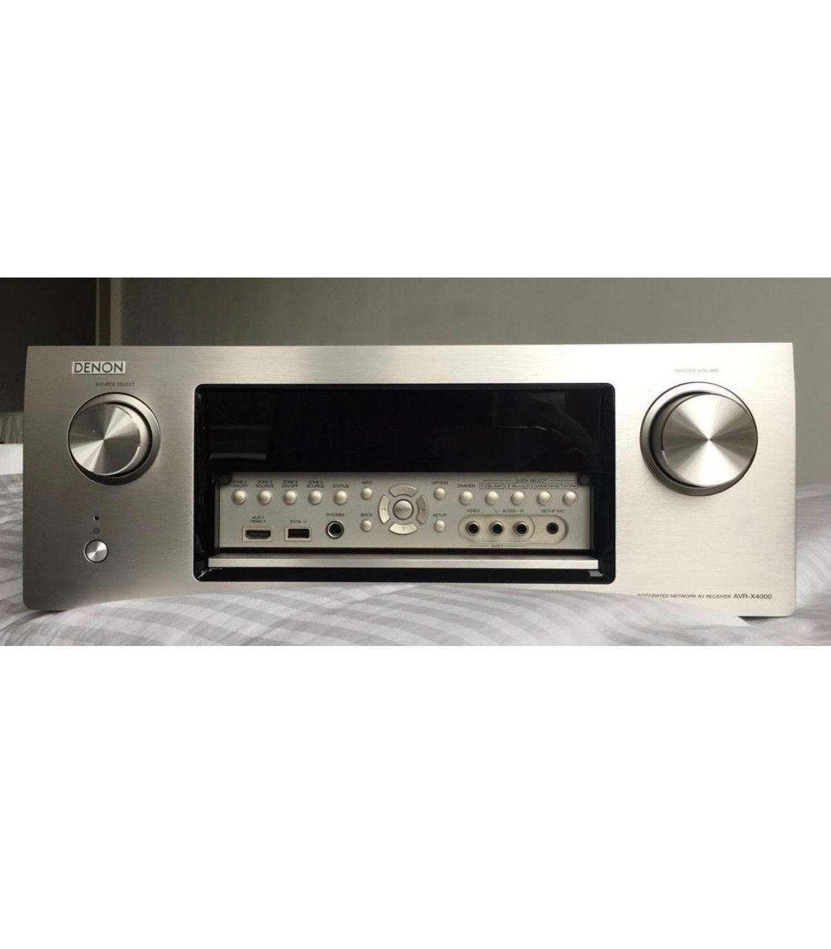 Denon AVR-X4000 AV Receiver - Zilver, Ophalen, Denon, Zo goed als nieuw, 120 watt of meer