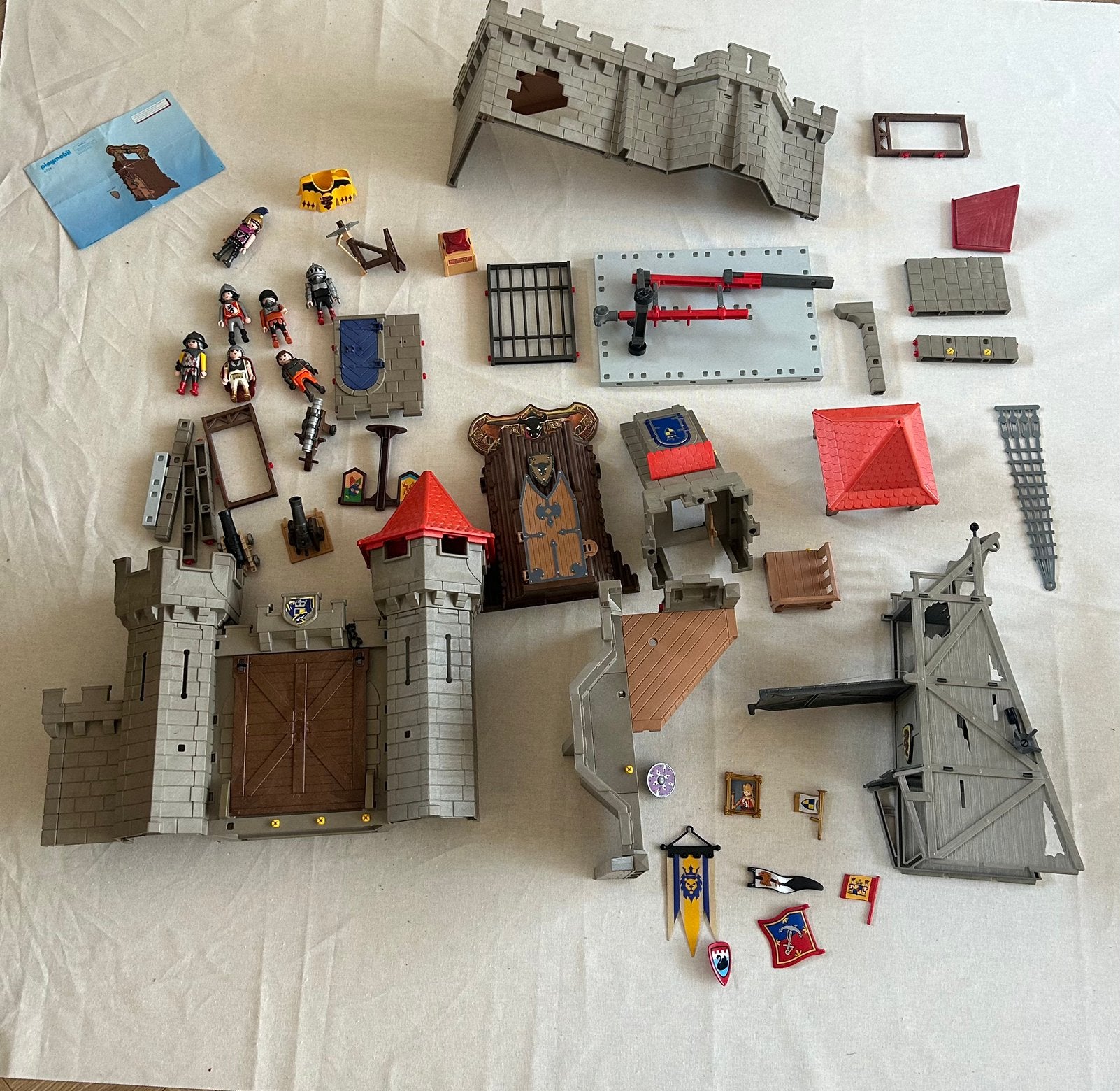 Playmobil 4865 + 4774, Gebruikt, Losse onderdelen, Kasteel/Fort, Historisch