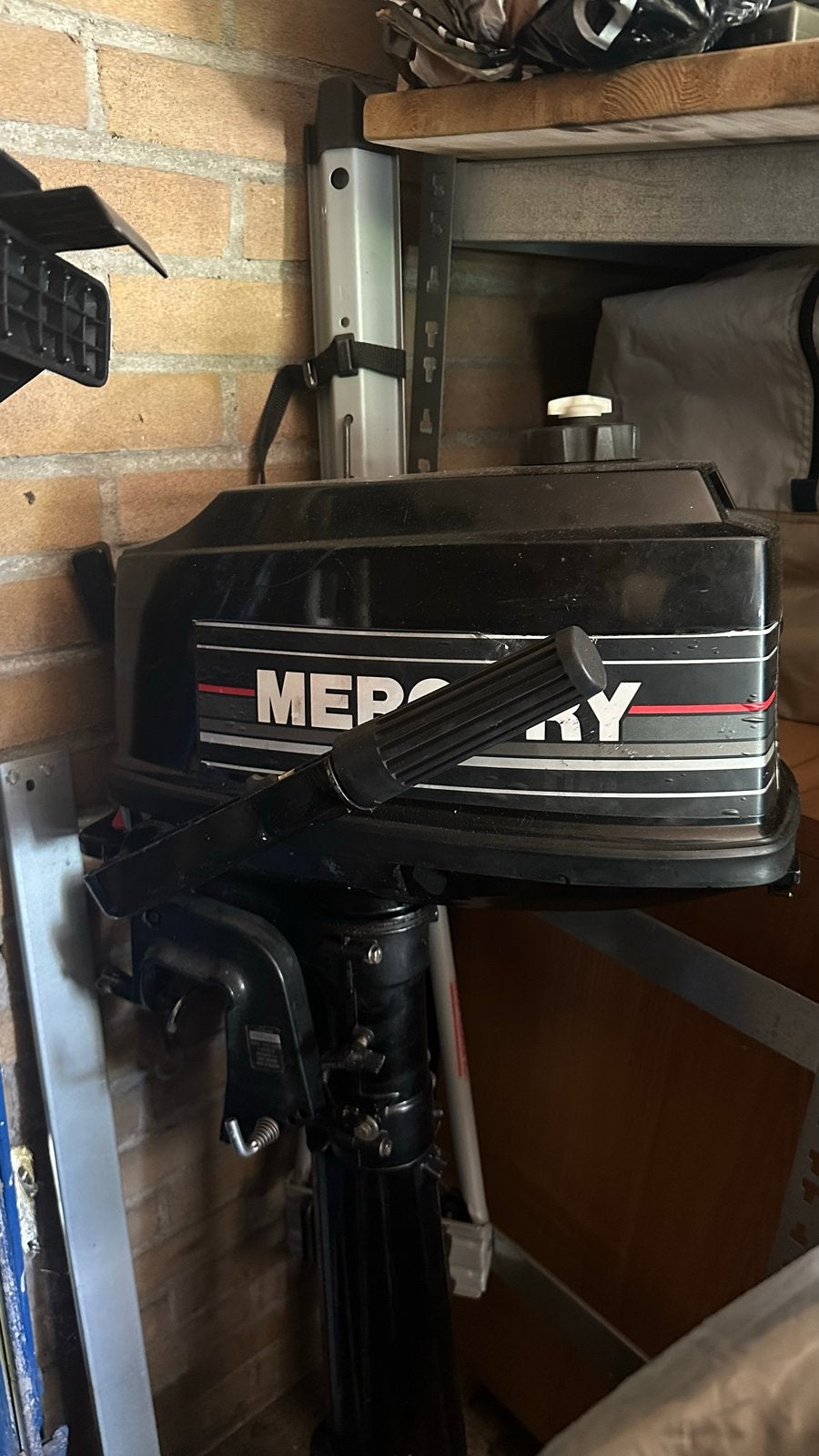 Mercury 4 PK Buitenboordmotor langstaart- Goede Staat, Watersport en Boten, Buiten- en Binnenboordmotoren, Ophalen, Gebruikt, Minder dan 5 pk