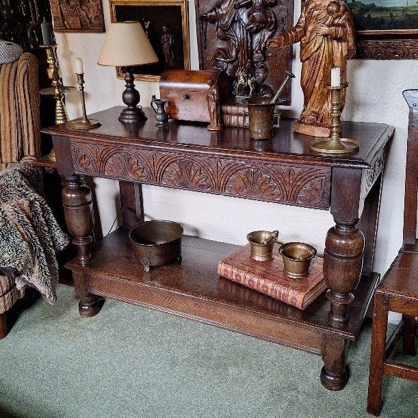 17e eeuwse Engelse console / sidetable., Ophalen of Verzenden