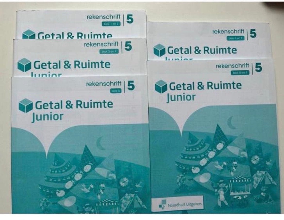 Getal & Ruimte Junior  rekenen groep 5 compleet en nieuw, Ophalen of Verzenden, Nieuw, Overige niveaus, Overige vakken