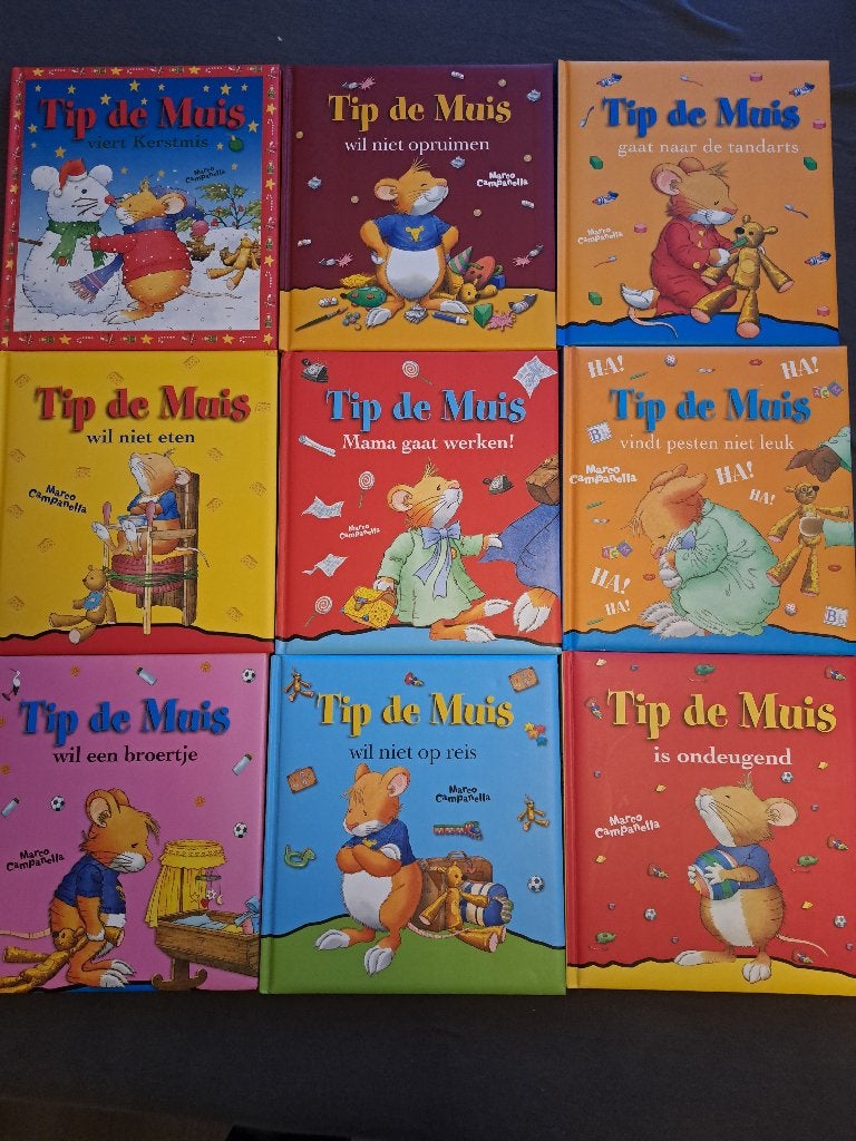 Tip de muis boeken. 9 boekjes!, Boeken, Ophalen, Fictie algemeen, Jongen of Meisje, Zo goed als nieuw