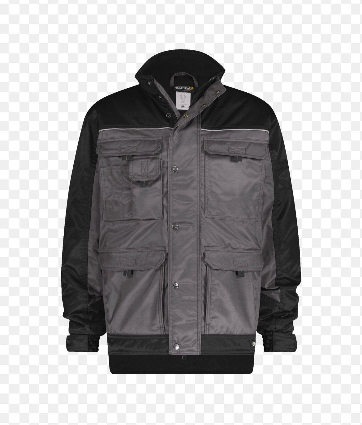 Nieuwe werk jas/outdoor jas. Dassy grijs zwart maat L, Ophalen of Verzenden, Nieuw