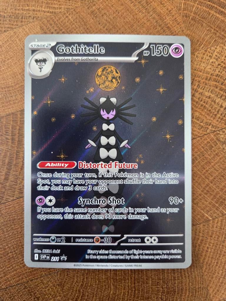 Pokémon kaart Gothitelle 211 Promo, Ophalen of Verzenden, Zo goed als nieuw