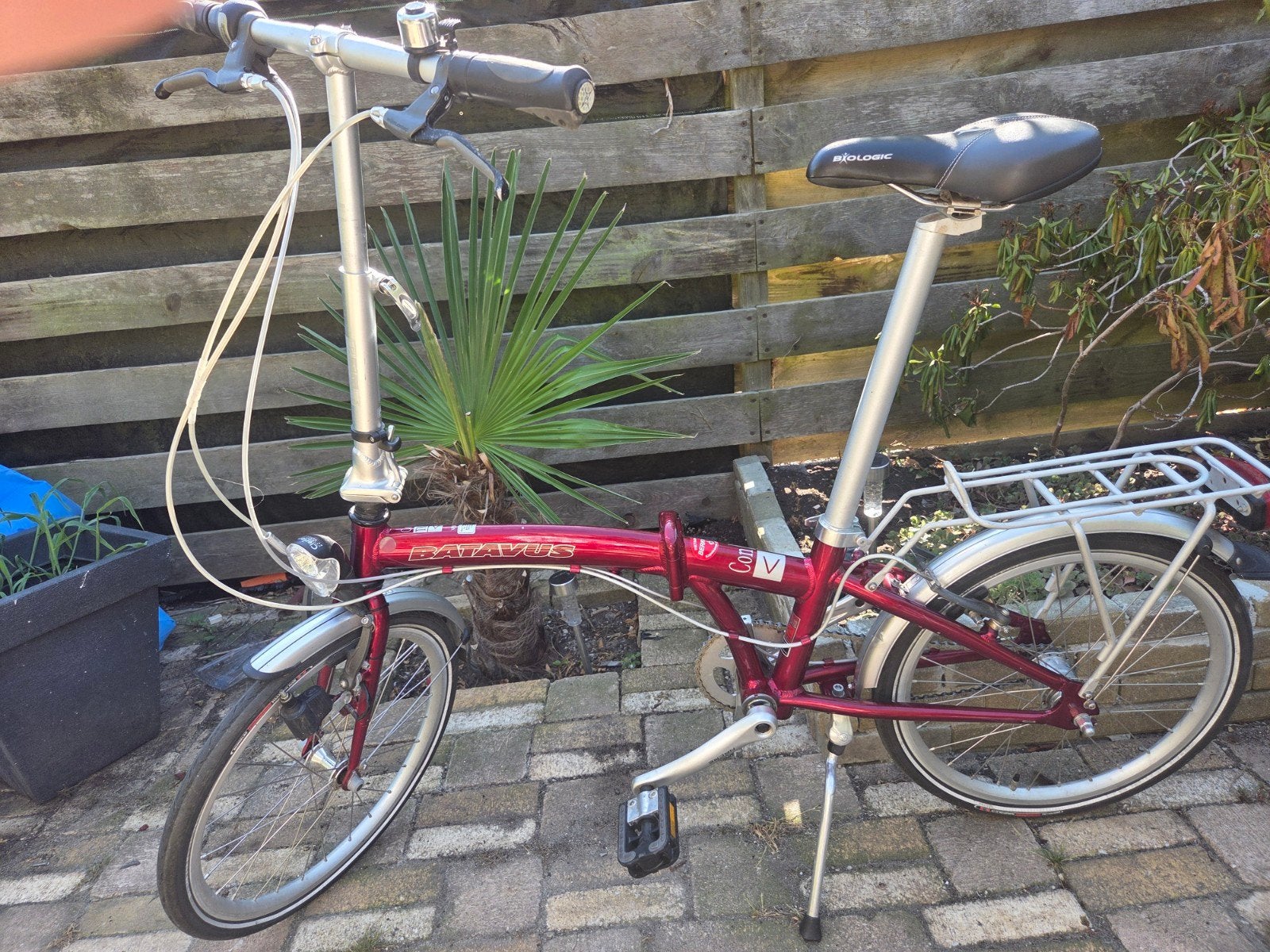Batavus opvouwbare fiets, Ophalen, Gebruikt, Velgrem, 16 tot 18 inch