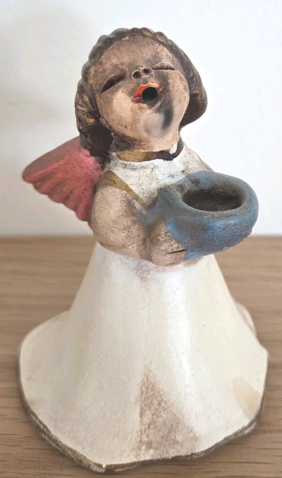 Mooi engeltje / cherubijn beeldje Bozner Thun 10 cm, Verzamelen, Religie, Gebruikt, Beeld(je), Ophalen of Verzenden