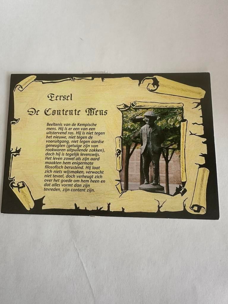 Ansichtkaart De Contente Mens Eersel, Ophalen of Verzenden
