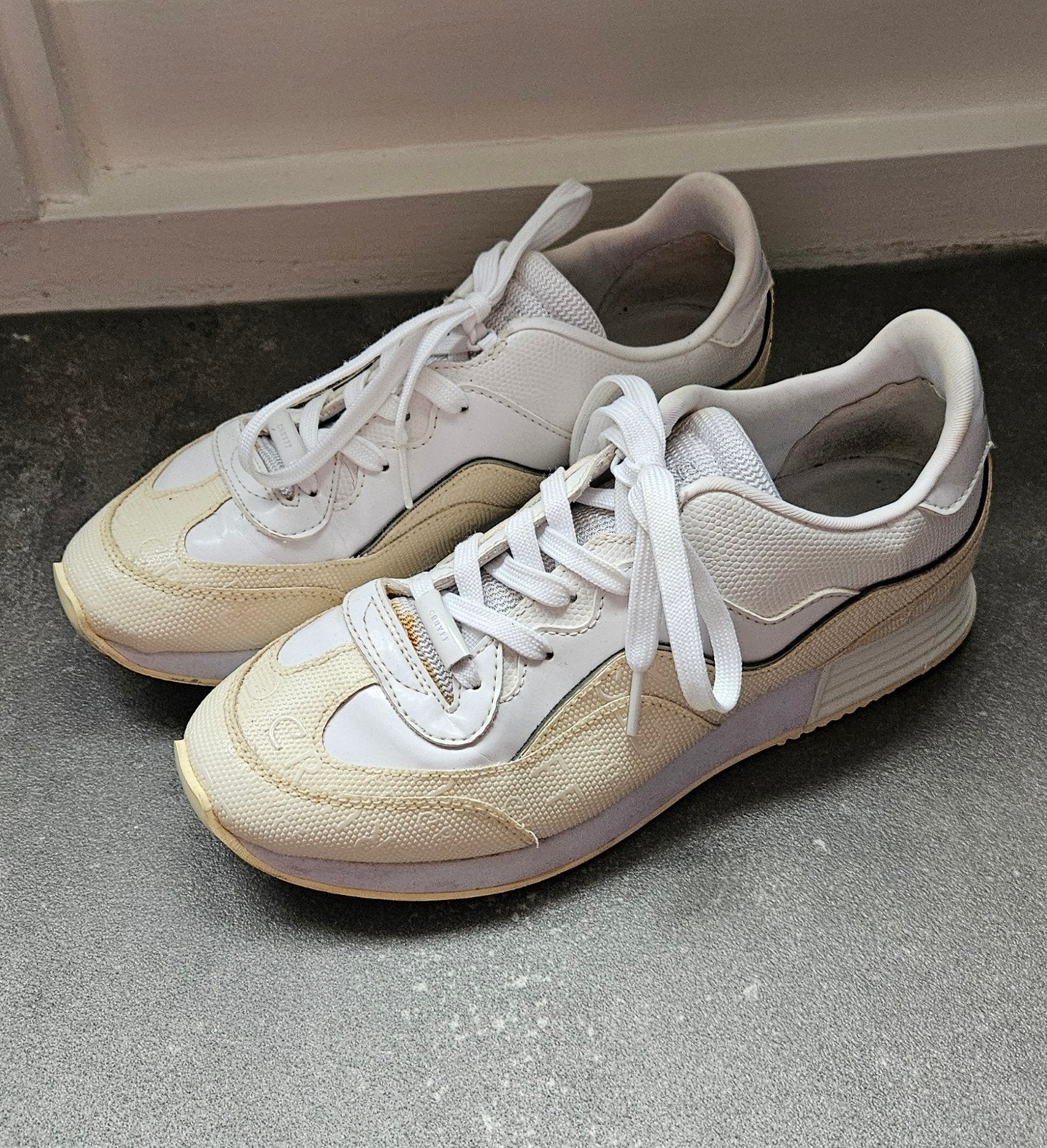 Johan Cruyff Rainbow Dames Sneakers Wit Creme - Maat 39, Cruyff, Wit, Ophalen of Verzenden, Sneakers of Gympen