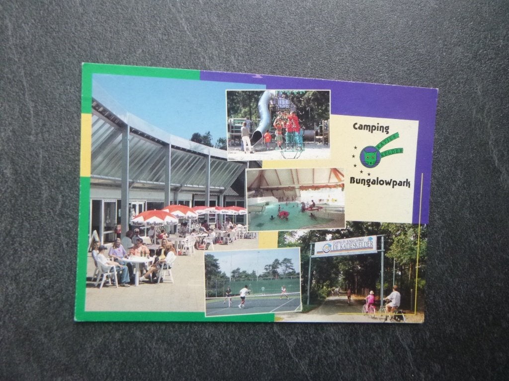 Oosterhout, camping de Katjeskelder/interieur /zwembad, Verzenden, 1980 tot heden, Gelopen, Noord-Brabant