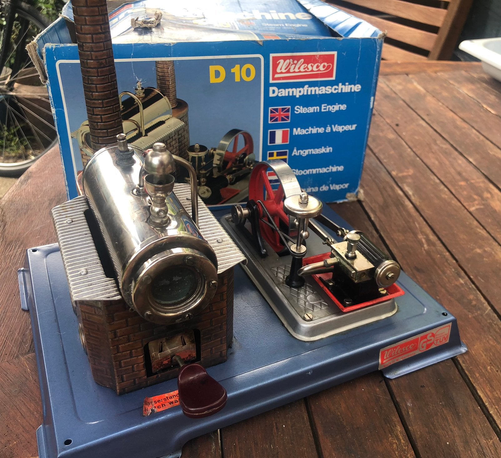 Wilesco D10 stoommachine, Ophalen of Verzenden, Gebruikt, Groter dan 1:32