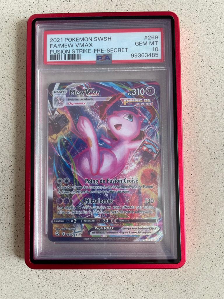 Pokemon kaart Mew Vmax psa 10, Ophalen of Verzenden, Zo goed als nieuw